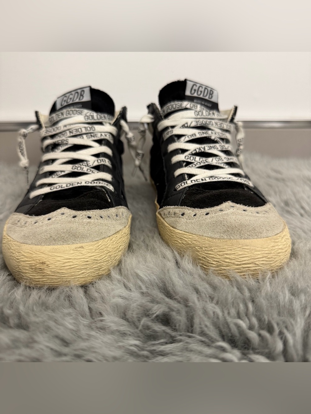Golden Goose GGDB Mid Star Glitter Sneakers Black – Women’s EU 39 / US 9 - Picture 7 of 12